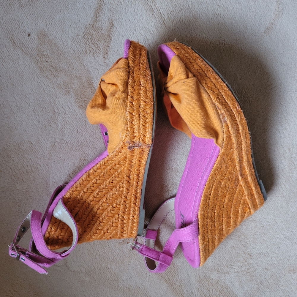 ANA SPRING SUMMER WEDGES SIZE 8 - Picture 4 of 9